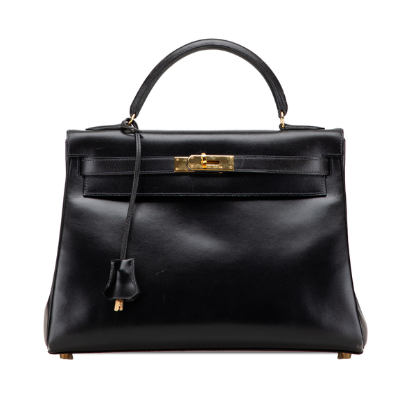Pre-Loved Hermes Box Calf Kelly Retourne 32 - Picture 1 of 11